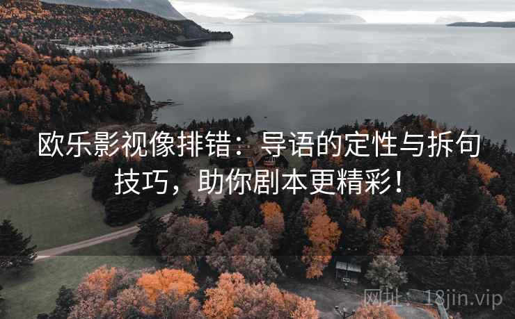 欧乐影视像排错:导语的定性与拆句技巧,助你剧本更精彩!